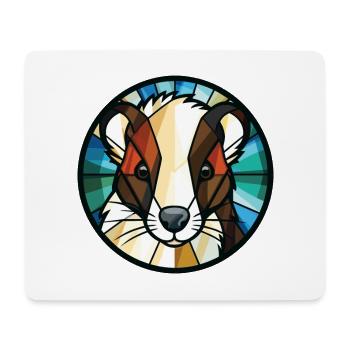 Skunk Aquarelle Colorée Animal Illustration D’animaux De Compagnie - Tapis de souris (format paysage) - blanc - Devant