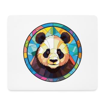 Panda Buntes Aquarell Tier Haustier Illustration - Mousepad (Querformat) - Weiß - Vorne