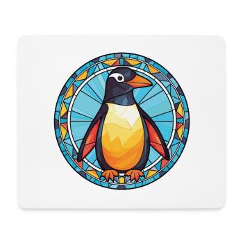 Penguin Colorful Watercolor Animal Illustration - Mouse Pad (horizontal) - white - Front