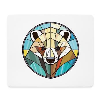 Dachs buntes Aquarell Tier Haustier Illustration - Mousepad (Querformat) - Weiß - Vorne
