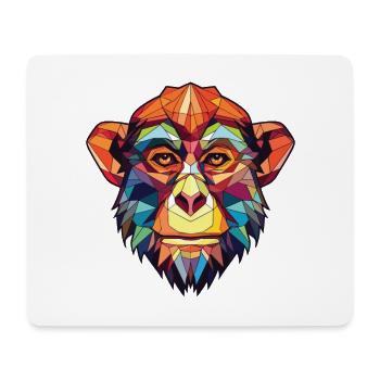 Affe buntes Aquarell Tier Haustier Illustration - Mousepad (Querformat) - Weiß - Vorne