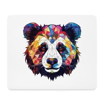 Panda Colorful Watercolor Animal Pet Illustration - Mouse Pad (horizontal) - white - Front
