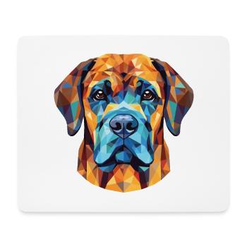 Alpine Mastiff Dog Breed Watercolor Illustration - Mouse Pad (horizontal) - white - Front