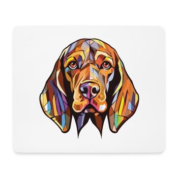 Bracco Italiano race chien aquarelle illustration - Tapis de souris (format paysage) - blanc - Devant