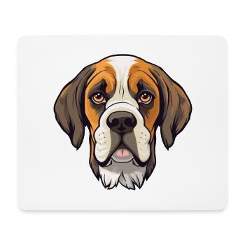 Armenische Gampr Hunderasse Karikatur Kawaii Illustrati - Mousepad (Querformat) - Weiß - Vorne