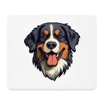 Berner Laufhund Hunderasse Cartoon Kawaii Illustrat - Mousepad (Querformat) - Weiß - Vorne