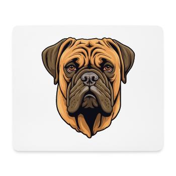 Bullmastiff chien race dessin animé Kawaii Illustration - Tapis de souris (format paysage) - blanc - Devant