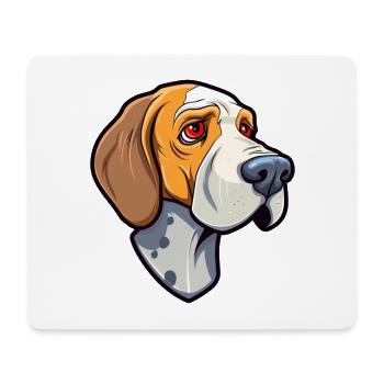 Cao De Castro Laboreiro Dog Breed Cartoon Kawaii I - Mouse Pad (horizontal) - white - Front