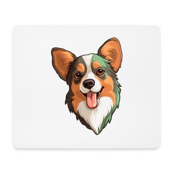 Italien Volpino Chien Race Cartoon Kawaii Illustrat - Tapis de souris (format paysage) - blanc - Devant