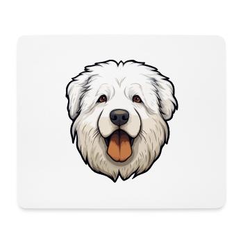 Himalaya-Schäferhund Hunderasse Karikatur Kawaii Illust - Mousepad (Querformat) - Weiß - Vorne