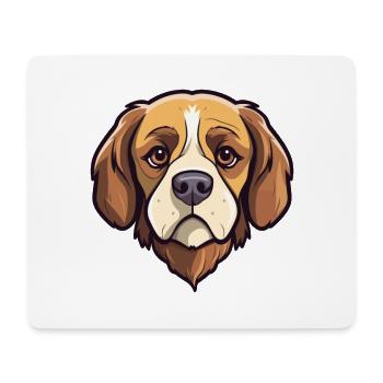 Sapsali Dog Breed Cartoon Kawaii Illustration - Mouse Pad (horizontal) - white - Front