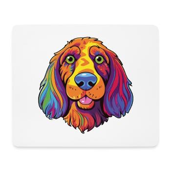 Armenische Gampr Hunderasse Karikatur Kawaii Illustrati - Mousepad (Querformat) - Weiß - Vorne