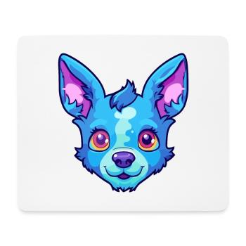 Blue Heeler Hunderasse Cartoon Kawaii Illustration - Mousepad (Querformat) - Weiß - Vorne