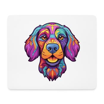 Cesky Fousek Chien Race Cartoon Kawaii Illustration - Tapis de souris (format paysage) - blanc - Devant