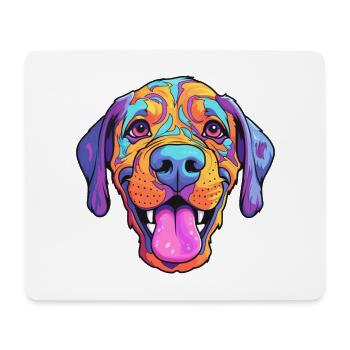 Dunker Hunderasse Cartoon Kawaii Illustration - Mousepad (Querformat) - Weiß - Vorne