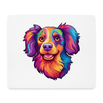 Havenese chien race dessin animé Kawaii Illustration - Tapis de souris (format paysage) - blanc - Devant