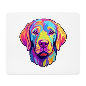 Labrador Retriever Hund Rasse Cartoon Kawaii Illust - Mousepad (Querformat) - Weiß - Vorne