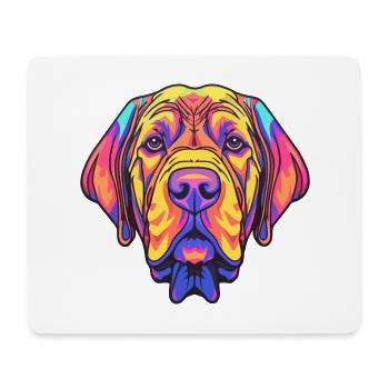 Mallorca Mastiff Dog Breed Cartoon Kawaii Illustra - Mouse Pad (horizontal) - white - Front