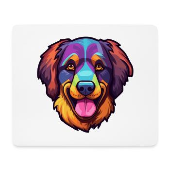 Karst Schäferhund Rasse Cartoon Kawaii Illustrati - Mousepad (Querformat) - Weiß - Vorne