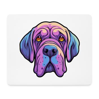 Neapolitanischer Mastiff Hunderasse Cartoon Kawaii Illust - Mousepad (Querformat) - Weiß - Vorne