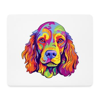 Norfolk Spaniel Hunderasse Cartoon Kawaii Illustrat - Mousepad (Querformat) - Weiß - Vorne