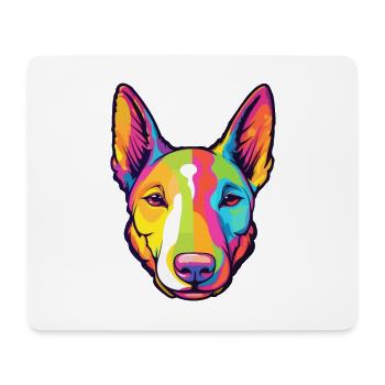 Miniatur Bullterrier Hunderasse Cartoon Kawaii Il - Mousepad (Querformat) - Weiß - Vorne