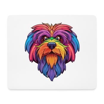 Grand Griffon Vendéen Chien Race Cartoon Kawaii Ill - Tapis de souris (format paysage) - blanc - Devant