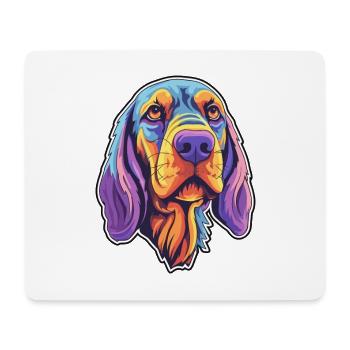 Frisian Pointing Dog Breed Cartoon Kawaii Illustra - Mouse Pad (horizontal) - white - Front