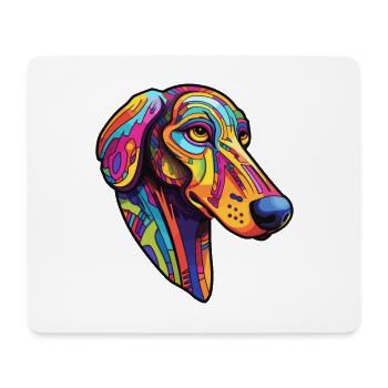 Windhund Hunderasse Cartoon Kawaii Illustration - Mousepad (Querformat) - Weiß - Vorne
