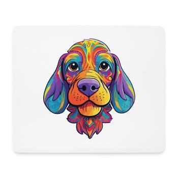 Grand Anglo Francais Dog Breed Cartoon Kawaii Illu - Mouse Pad (horizontal) - white - Front