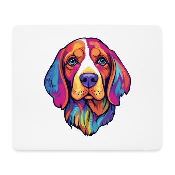 Kerry Beagle Dog Breed Cartoon Kawaii Illustration - Mouse Pad (horizontal) - white - Front