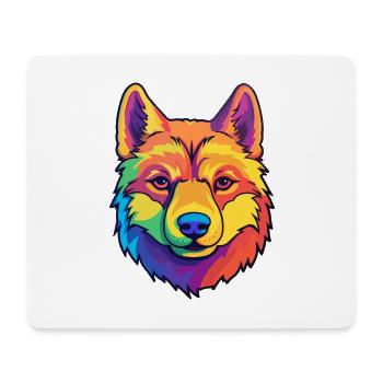 Jindo Dog Breed Cartoon Kawaii Illustration - Mouse Pad (horizontal) - white - Front