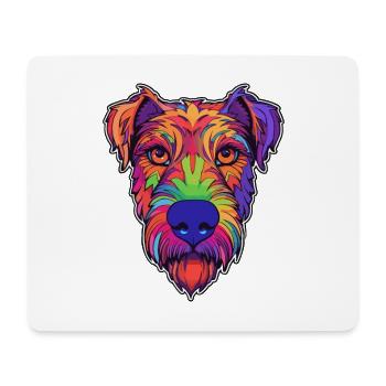 Irish Terrier Dog Breed Cartoon Kawaii Illustratio - Mouse Pad (horizontal) - white - Front