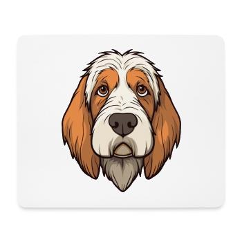 Petit Basset Griffon Vendeen Hunderasse Cartoon Kaw - Mousepad (Querformat) - Weiß - Vorne