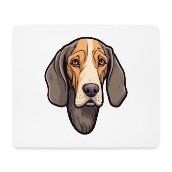 Schwarzwälder Hund Rasse Cartoon Kawaii Illust - Mousepad (Querformat) - Weiß - Vorne