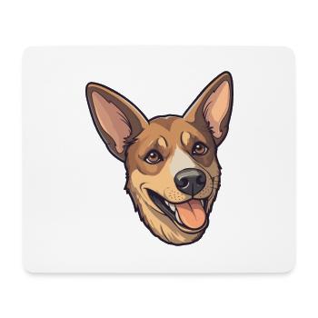 Czechoslovakian Vlcak Dog Breed Cartoon Kawaii Ill - Mouse Pad (horizontal) - white - Front