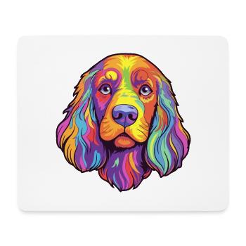 Russian Spaniel Dog Breed Cartoon Kawaii Illustrat - Mouse Pad (horizontal) - white - Front