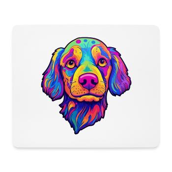 Telomian Hunderasse Cartoon Kawaii Illustration - Mousepad (Querformat) - Weiß - Vorne