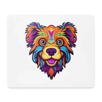 Taigan Kyrgyz Taighany Dog Breed Cartoon Kawaii Il - Mouse Pad (horizontal) - white - Front