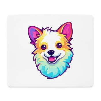 Spielzeug Deutscher Spitz Hunderasse Karikatur Kawaii Illustra - Mousepad (Querformat) - Weiß - Vorne