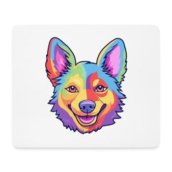 Swedish Vallhund Dog Breed Cartoon Kawaii Illustra - Mouse Pad (horizontal) - white - Front