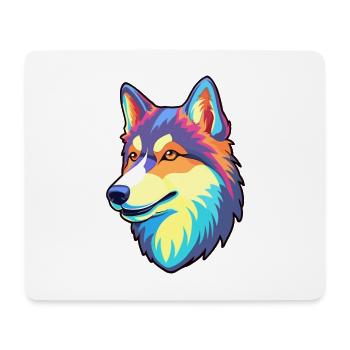 East Siberian Laika Dog Breed Cartoon Kawaii Illus - Mouse Pad (horizontal) - white - Front