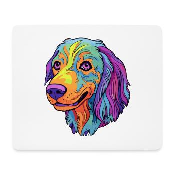 Drever Hunderasse Cartoon Kawaii Illustration - Mousepad (Querformat) - Weiß - Vorne