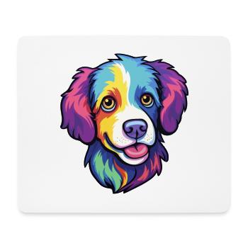 Drentse Patrijshond Dog Breed Cartoon Kawaii Illus - Mouse Pad (horizontal) - white - Front