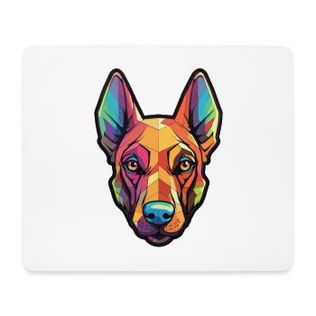 Belgian Malinois Dog Breed Cartoon Kawaii Illustra - Mouse Pad (horizontal) - white - Front