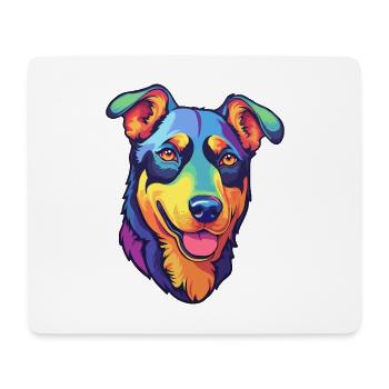 Beauceron Hunderasse Cartoon Kawaii Illustration - Mousepad (Querformat) - Weiß - Vorne
