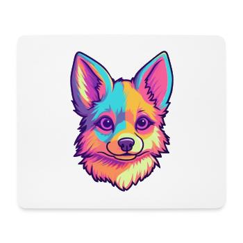 Alaskan Klee Kai Dog Breed Cartoon Kawaii Illustra - Mouse Pad (horizontal) - white - Front