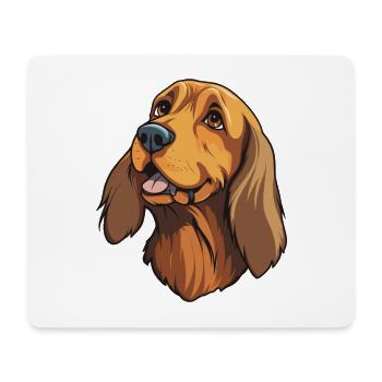 Westfälische Dachsbracke Hunderasse Karikatur Kawaii I - Mousepad (Querformat) - Weiß - Vorne