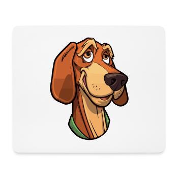 Transylvanian Hound Dog Breed Cartoon Kawaii Illus - Mouse Pad (horizontal) - white - Front
