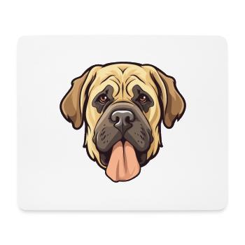 Transmontano Mastiff Dog Breed Cartoon Kawaii Illu - Mouse Pad (horizontal) - white - Front
